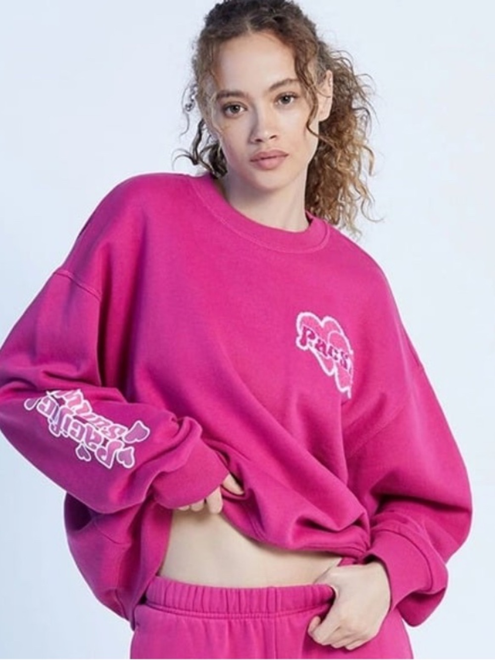 PacSun Love Crew Neck Oversized Sweatshirt Women's Size Medium